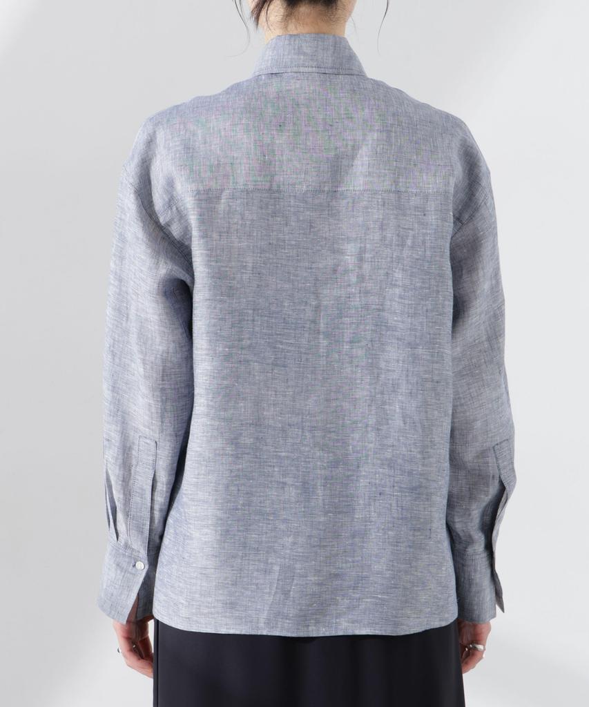 Nano Universe European Flax Sheer Shirt Be Paired with Other F 040 Beige (Can Items) Women's 669-5120300