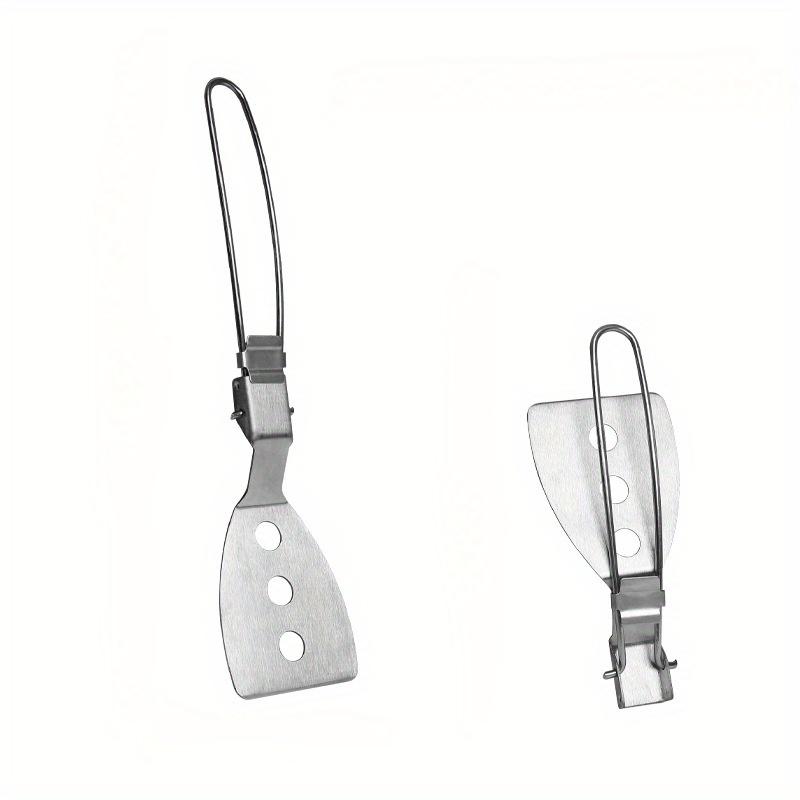 

304 Stainless Steel Portable Kitchenware for Outdoor Picnics Camping Stir Frying Spatula Pot Folding Tableware Outdoor Camping D
