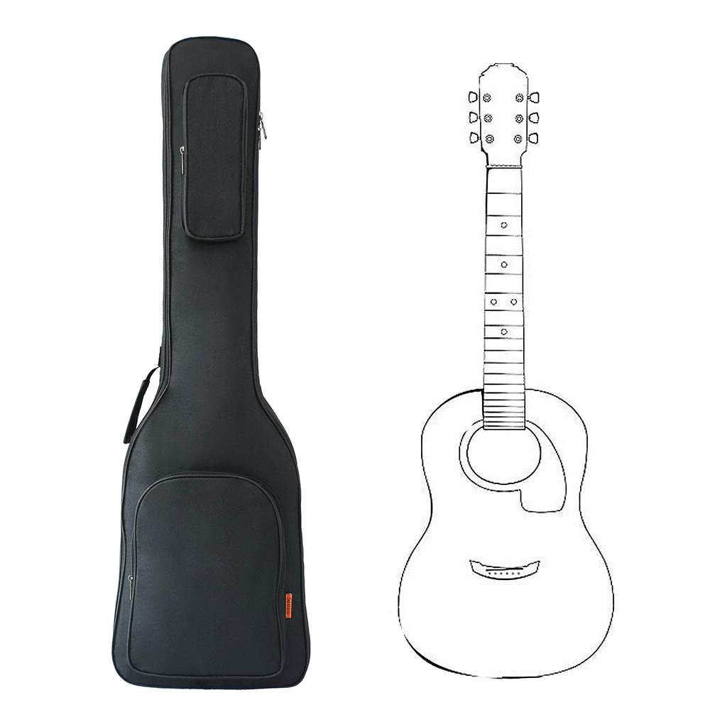 Electric Bass Back Electric Bass Case Sponge Waterproof 600D Oxford Cloth Portable Bass Gig Bag Bass Case