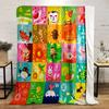 The Pattern Features Alphabet Letters Paired with Illustrated Animals. for All Seasons Blanket Lunch Break Throw Gift