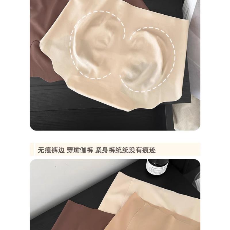 Women S Ice Silk Seamless Underwear With Mulberry Silk Crotch For Plus Size Ladies