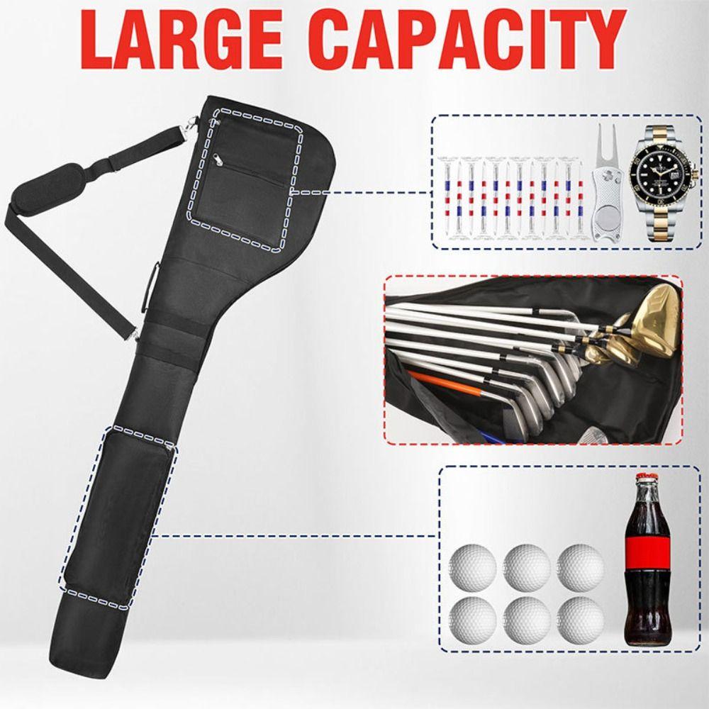 High-capacity Golf Club Bag Foldable Golf Training Case Multifunctional Golf Sunday Bag Travel