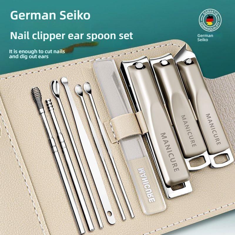 Stainless Steel Nail Clipper Set Professional Manicure Pedicure Tools Full Set for Men Women Home Travel Use