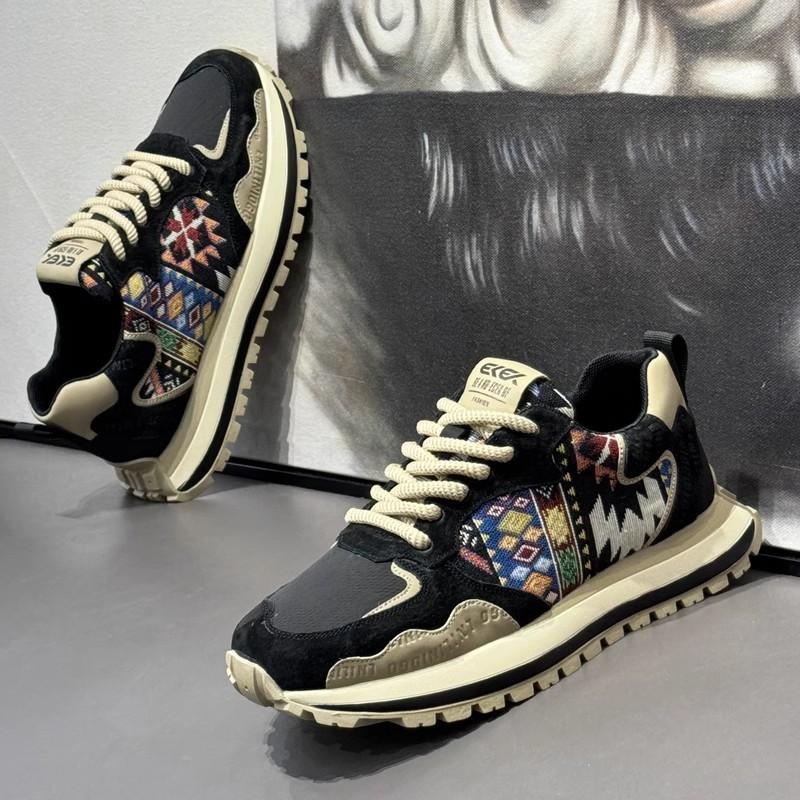 Herrenschuhe Plateau-Sneaker Weiche Schuhe mit Höhenerhöhung Mode Outdoor-Laufschuhe Luxus Schnürschuhe Herren Freizeitschuhe Tenis