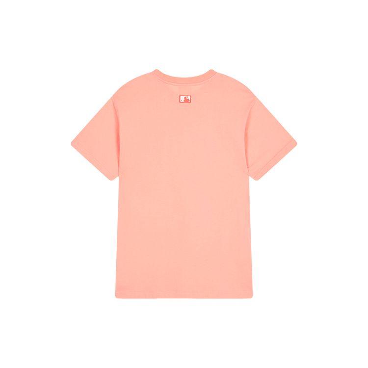 MLB X Disney New York Yankees Basic Print Crew Neck Short Sleeve T-Shirt Unisex T-Shirts Pink 31TSK3031-14O
