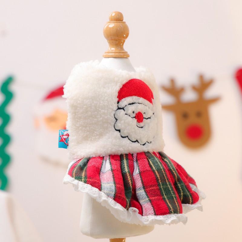 Pet Circle Dog Winter Costume Small Breed Puppy Christmas Santa Outfit Cotton Dress Dogs