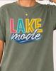 Lake Mode Shirt and Kids Tshirt, Summer Vacation Graphic Tee, Colorful Beach Trip Outfit, Cabin Weekend Apparel, Travel Holiday Top Women