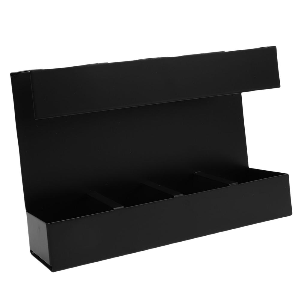 Strohhalmhalter Stäbchen Organizer 4 Fächer Strohhalmspender mit doppelseitigem Klebeband Etikettenaufkleber für