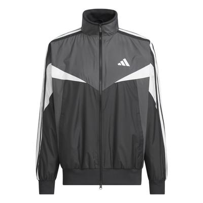 Sportbekleidung FW25 Must-Have Lockerer Colorblock Mesh-gefüttert Winddicht Atmungsaktiv Drei Streifen Langarmjacke Herrenjacken KF3677