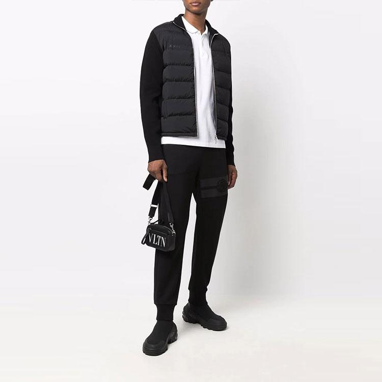 Moncler Pattern Printed Solid Color Tapered Knit Sweatpants Men bottoms G20918H00002809KR