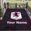 Custom Text Printed Rug Aston Villa Non Slip Floor Carpet For Home Room Decor