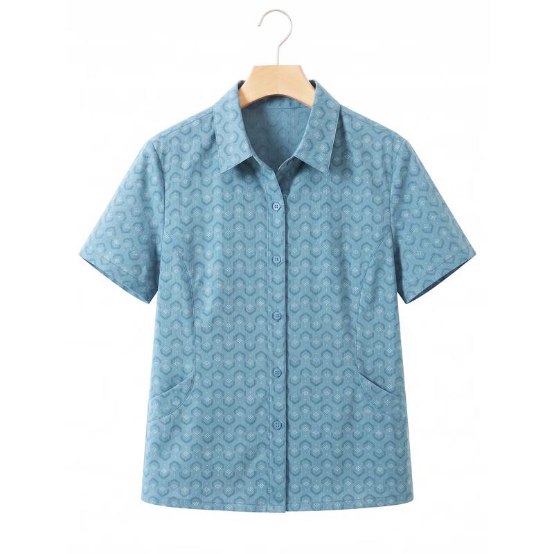 Women's Pure Cotton Short Sleeve Shirt
