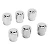 6PCS Guitar Barrel Switch Tip 5 Way Round Retro Plastic Silver Electric Guitar Pickup Switch Knob