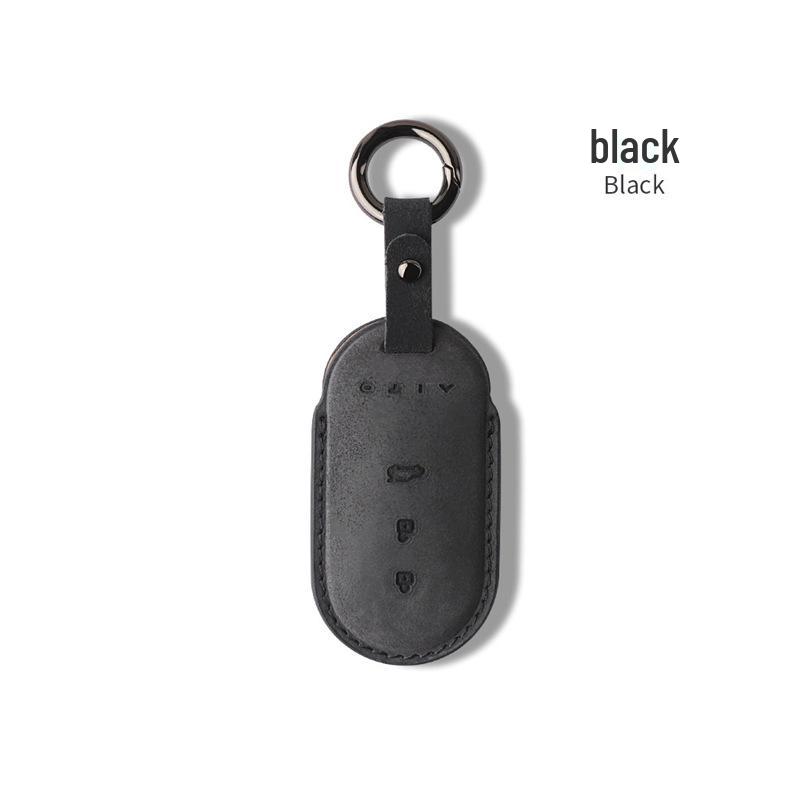 Suede Key Case for AITO Huawei M5/M7 - EV Accessory Shell with Buckle