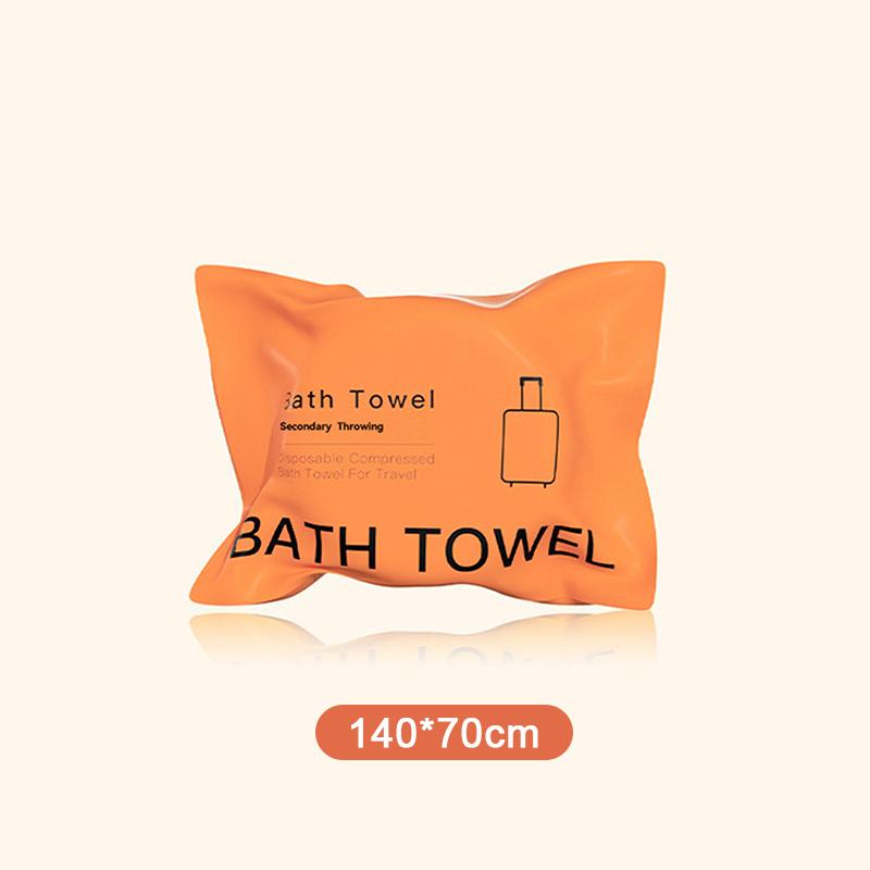 70X140Cm Compressed Bath Towel Thickened And Enlarged Disposable Travel Portable Independent Packaging Non-Woven Bath Towel