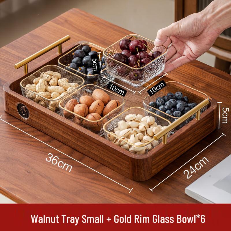 

Деревянная многоярусная тарелка для закусок и фруктов Naijiang