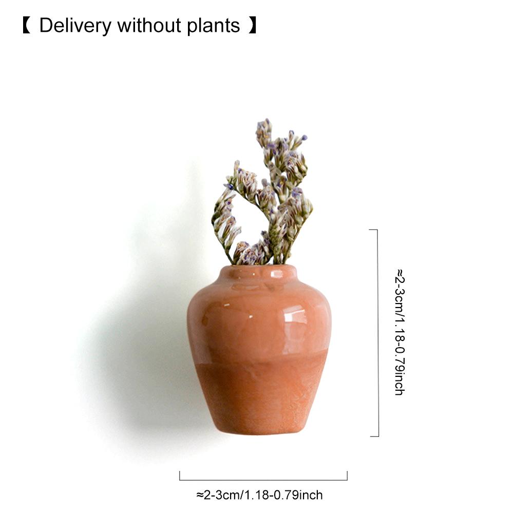Ceramics Vase Fridge Magnet Lightweight Porcelain Vase Refrigerator Magnet Wear Resist 3D Vase Decoration Magnet for Home Decor