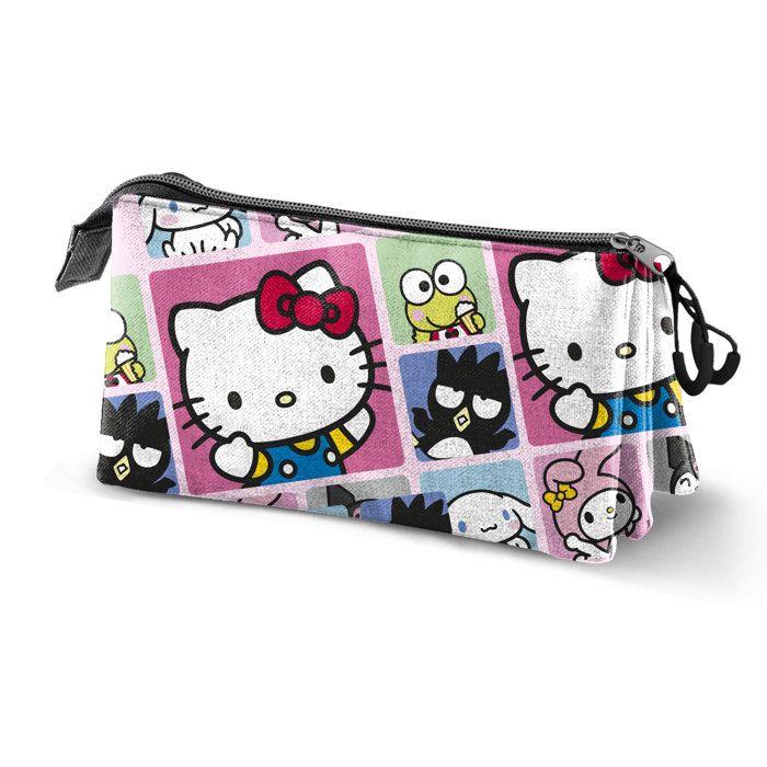 Trousse Triple - Hello Kitty Panels - Multicolore - Taille Unique