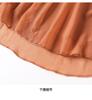 100% mulberry silk round neck seven quarter sleeved shirt for women in summer 2026, thin, loose and versatile silk top