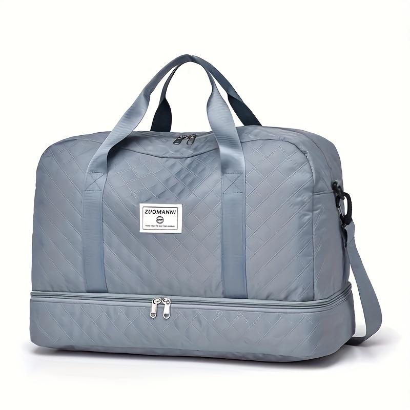 Luxurious Oversized Duffel Bag, Stylish & Durable, Dry Wet Separation & Handy Side Pockets for Travel Adventures & Gym Sessions