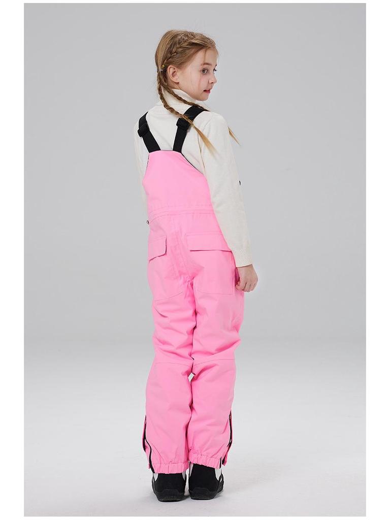 Kids' Winter Ski & Snowboard Bib Pants - Warm, Thick, and Snowproof