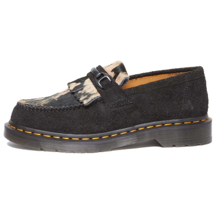 Dr. Martens Adrian Snaffle Hair On Loafer Black Beige Unisex Sneakers 31895779