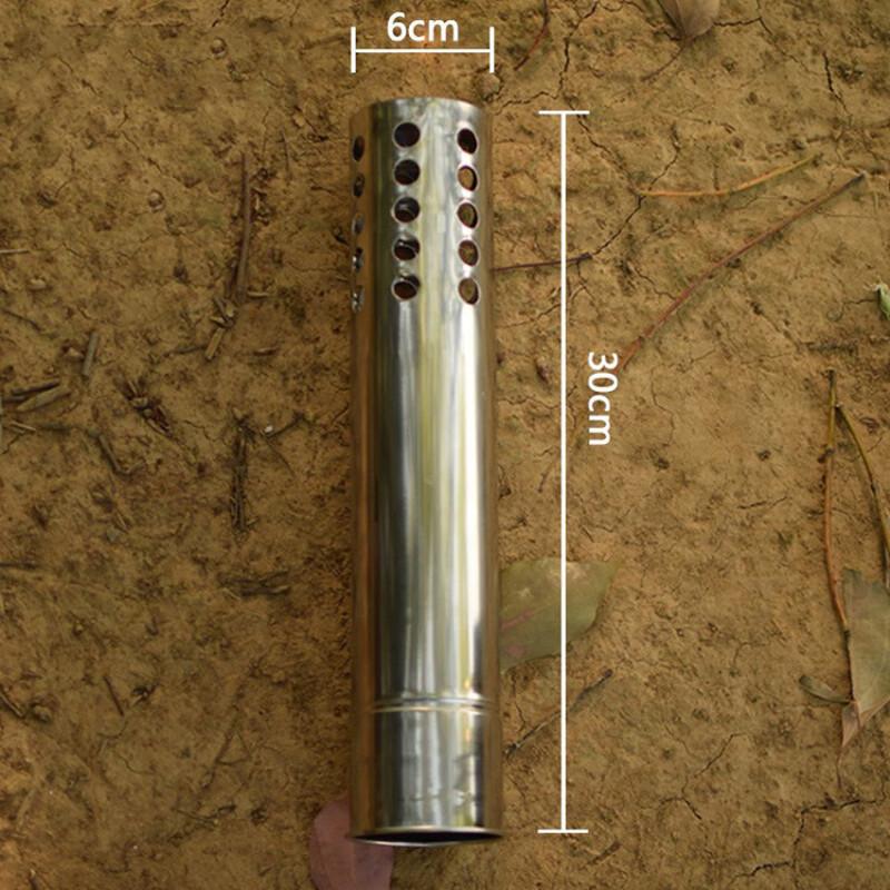 OEING Camping Tent Wood Stove Chimney with Anti-spark Head Standard