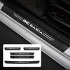 5Pcs Carbon Fiber Car Door Sill Stickers Auto Protector Decal For Dacia Logan Sandero Duster Lodgy Spring Jogger Stepway Dokker