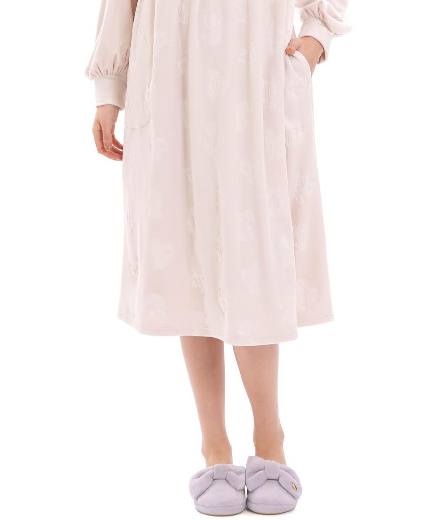 Snow Smoothie Embossed Teddy Bear Dress