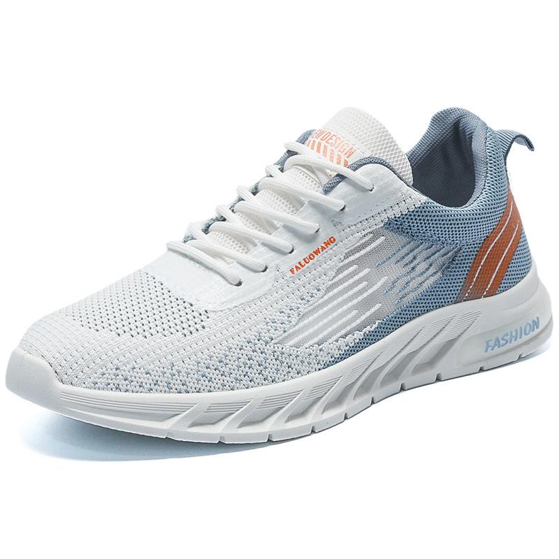 Men's Shoes 2024 Summer New Flying Mesh Surface Breathable Student Casual Low-top Men's Shoes