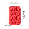 Chocolate Mold Christmas Crutch Silicone Festive Bakeware Diy Candy Fudge Ice Jelly Cake Decor Bakeware Mold