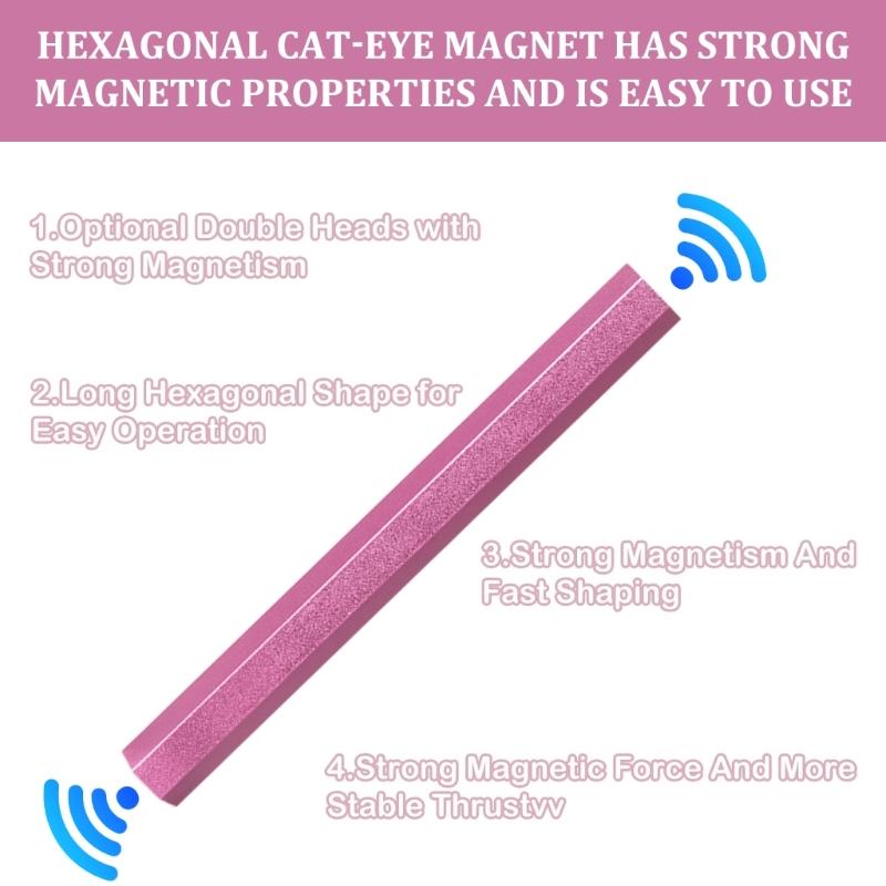 Double-Ended Cat Eye Magnet Stick for Women and Girls Cat Eye Magnet Sticks Create Unique Designs Make a Statement