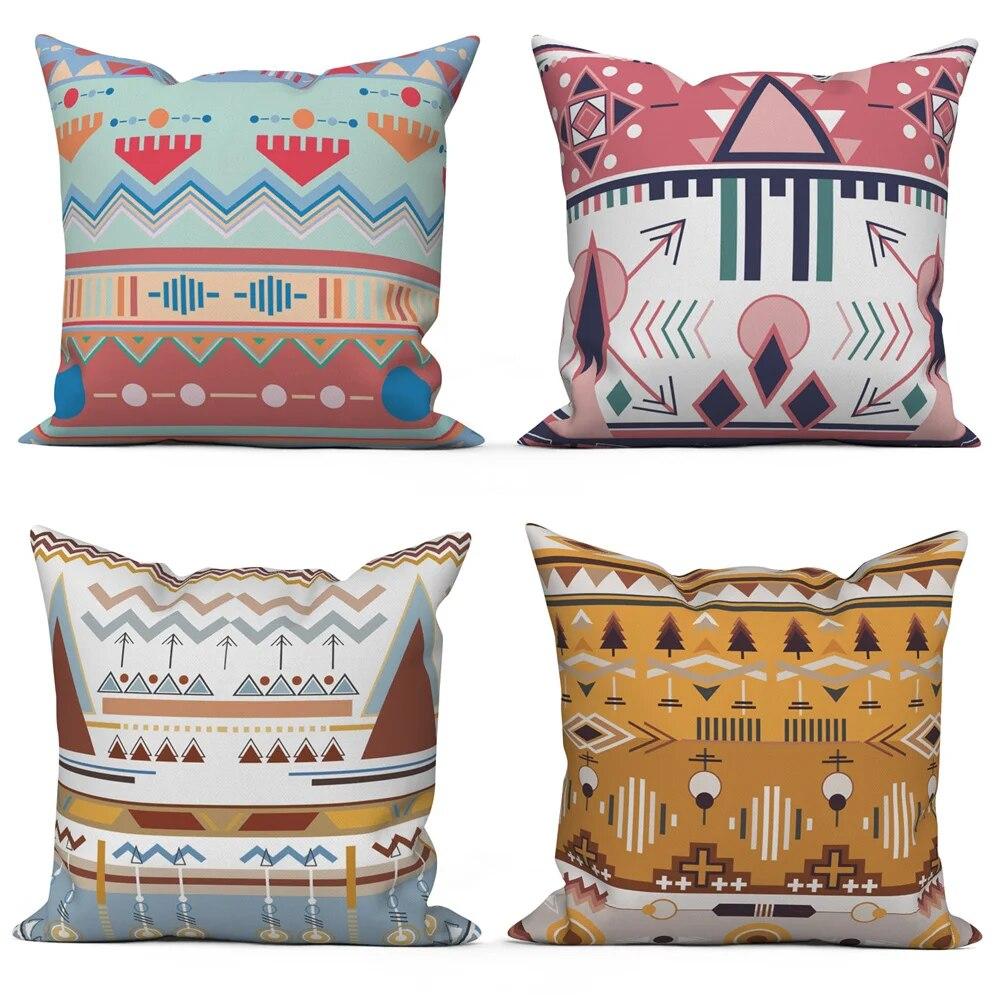 

Cushion Cover Pillow Sofa Decorative Pillowcase Geometric Pattern Printing 40x40cm