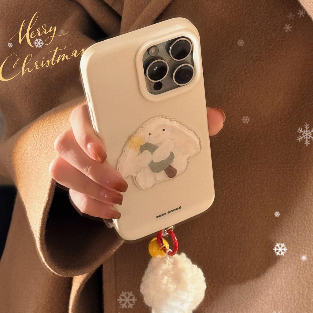 Christmas Tree Rabbit Iphone16 Mobile Phone Case Apple 15 Soft 13 Three Dimensional 17pro Max Suitable for 12