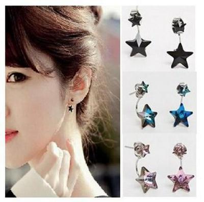 Korean Style Fashion Five-Pointed Star Sweet Stud Earrings