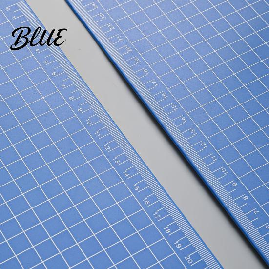 Durable Office File Folder A4 Folder with Reinforced Metal Clip And Clear Scale Ruler Clipboard Ruler Portable Document Writing Pad for School