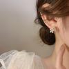 1Pair  Trendy Unique Design Elegant Exquisite Zircon Flower Earrings For Women Temperament Jewelry Wedding Party Gifts