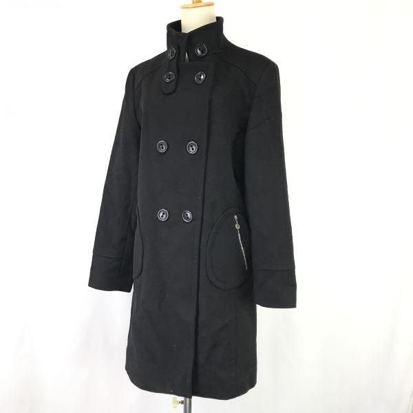 USED/LENER CORDIER Cashmere Wool Coat Women’s L-XL Navy France/Japan