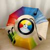 Colorful Music Notes Automatic Umbrella with 8-Rib Sturdy Construction Durable Everyday Carry Umbrella Fashionable Accessory Birthday/Christmas Gift