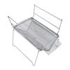 Camp Grill Grate Stainless Steel Temperature Resistance Foldable Portable Silver Barbecue Grill for Cooking