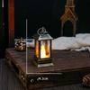 LED Night Light, Mini Lantern Candle Lamp, Retro Warm Glow Decorative Light for Christmas Halloween Party Home Bar Table Decor