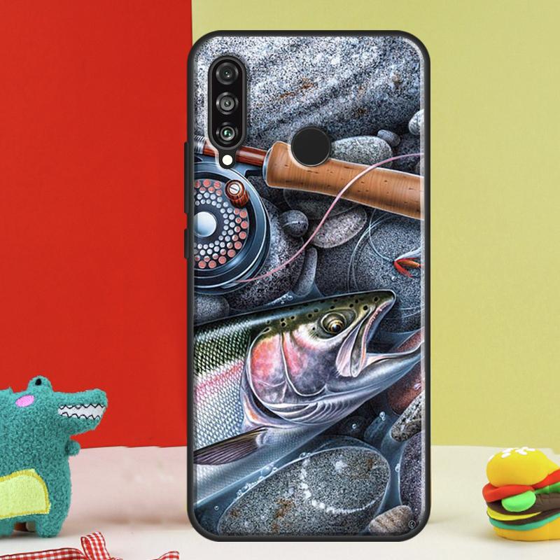 Rainbow Trout Fishing For Huawei Nova Y91 Y90 Y60 Y70 Y72 Y61 9 10 SE 12i 12s 11i 5T P60 Pro P20 P30 P40 Lite Case