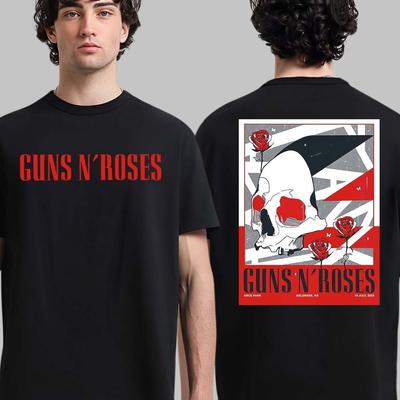 Guns N Roses Belgrad Serbien 2025 Veranstaltungsplakat im USCE Park am 18. Juli T-Shirt