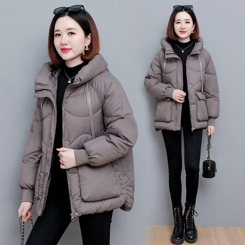 Winter Coat Women Women's Coat 2026 New Hooded Pocket Style Large Loose Coat Winter Down Coat