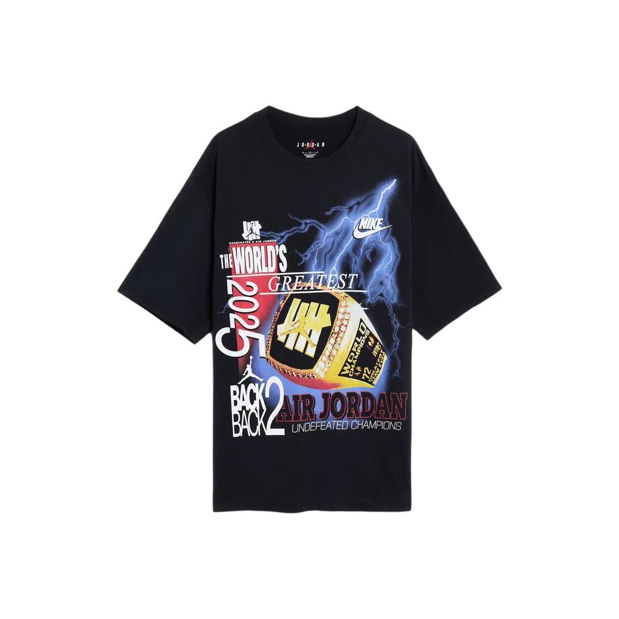 

Jordan Undefeated FW25 Удобная Модная Универсальная Футболка с Коротким Рукавом Мужские Топы IB6589-010 M