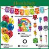 Incantevole Set di Striscioni a Ghirlanda a Tema Numberblocks Per Decorazione Creativa di Compleanno