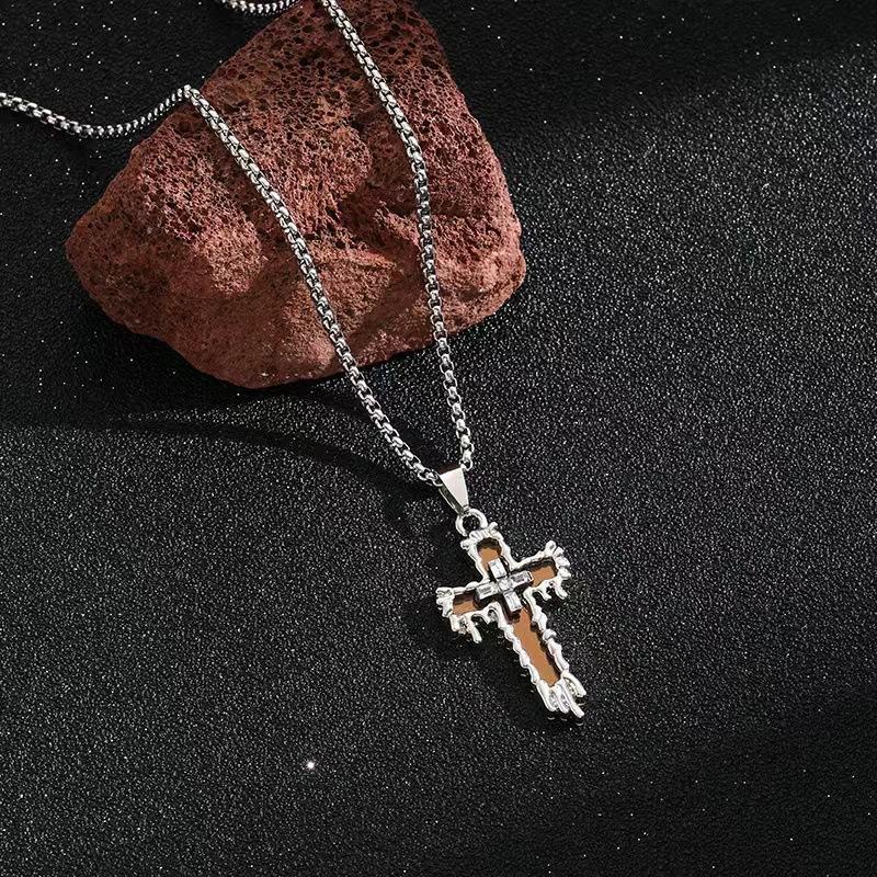 Neues Cross Bungee Sweatshirt Lang Mode Paar Accessoires Halskette Anhänger