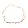 Holiday style niche personality shell starfish pendant hand-woven raffia necklace beach versatile women's models