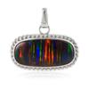 Extremely Rare Natural Opal CERTIFIED 30 Ct Oval 925 Sterling Silver Pendant