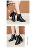 Women's Red Velvet Ankle Boots - 2023 Autumn/Winter Wedding & Banquet Style for Mothers